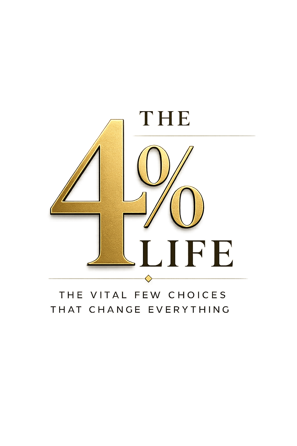 The 4% Life gold logo